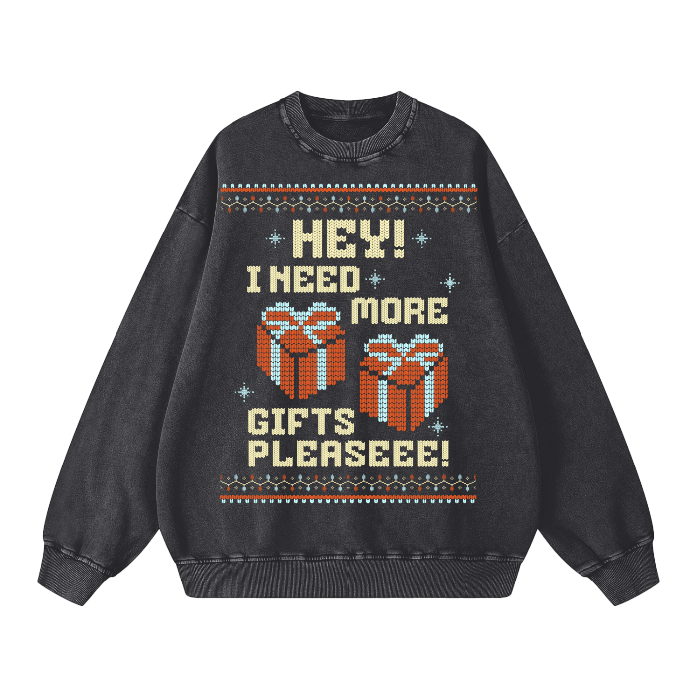 Snow Washed Oversized Sweatshirt