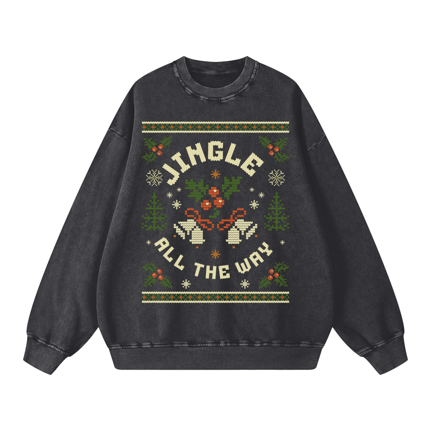 Snow Washed Oversized Sweatshirt