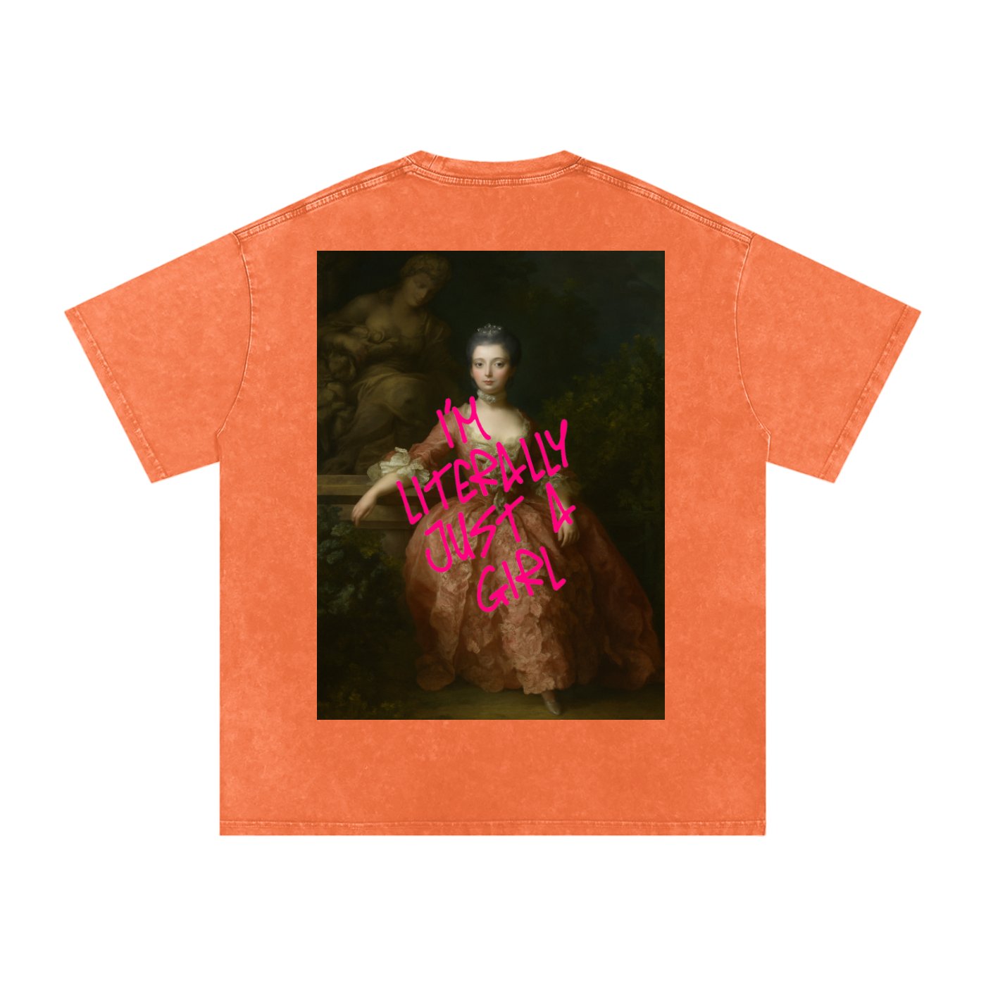 Snow Washed Oversized Cotton T-Shirt