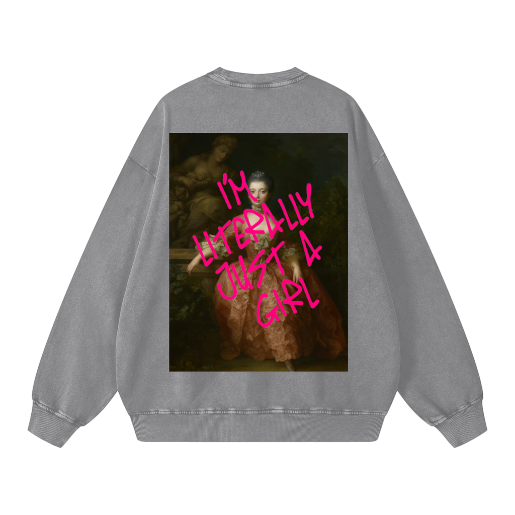 Snow Washed Oversized Sweatshirt