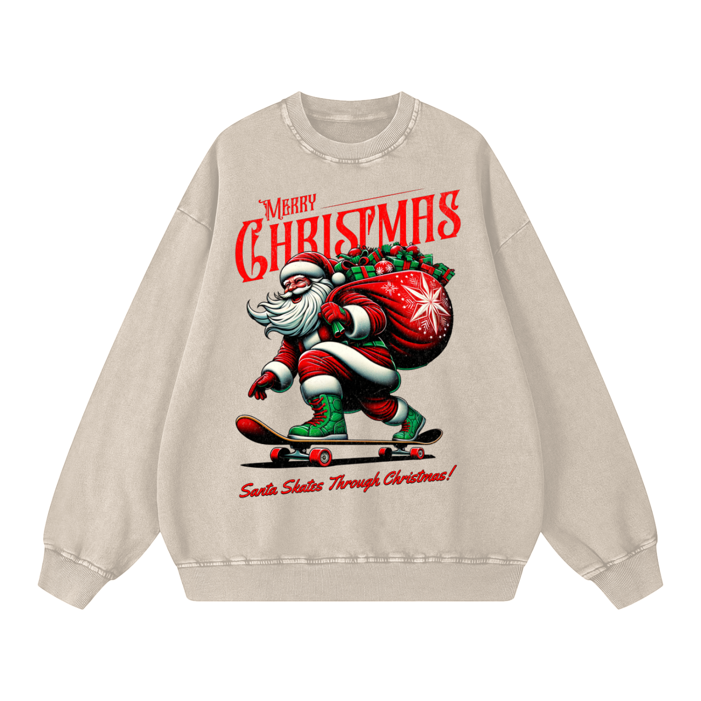 Snow Washed Oversized Sweatshirt