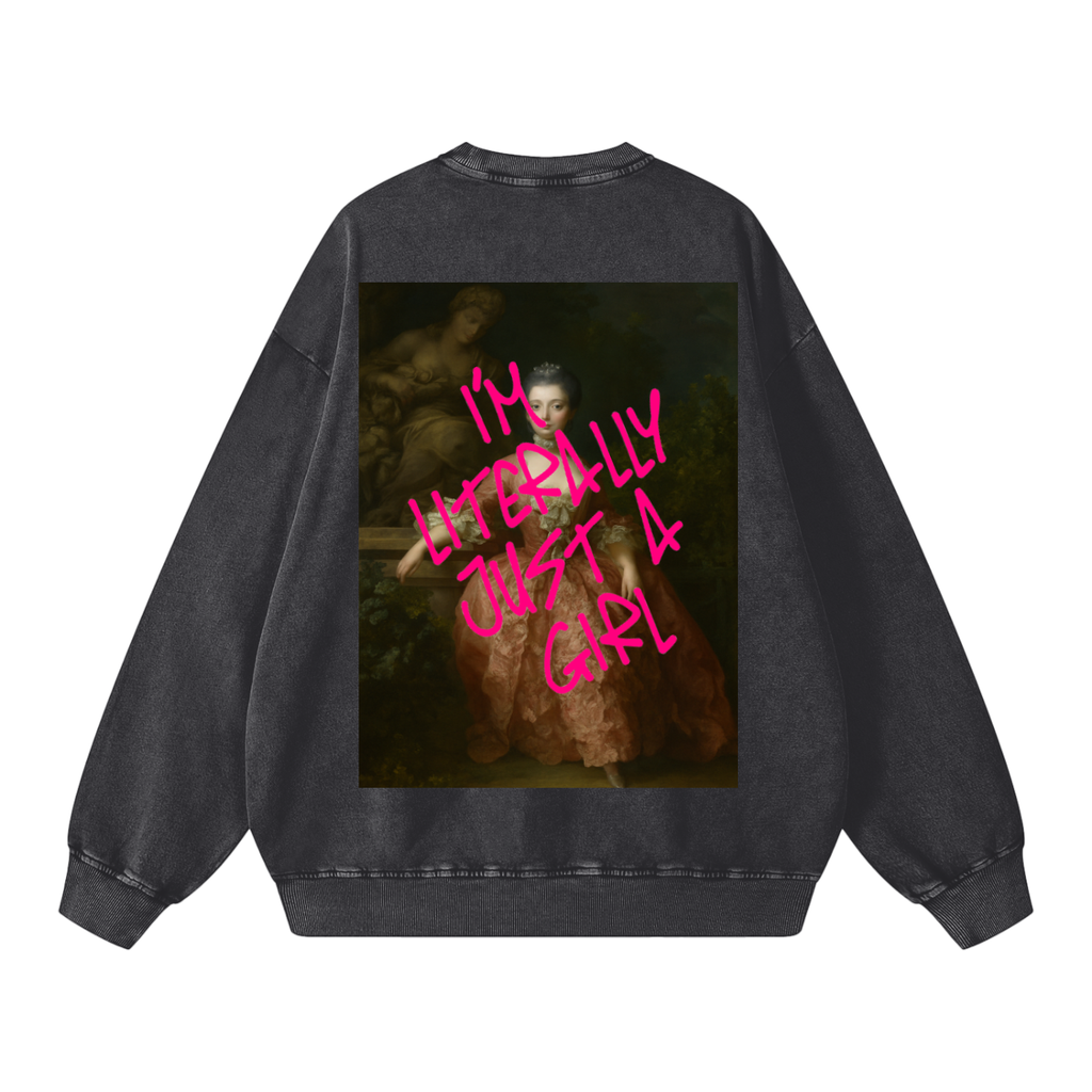 Snow Washed Oversized Sweatshirt