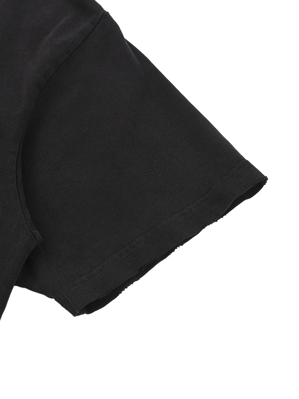 Snow Washed Raw-Hem T-Shirt